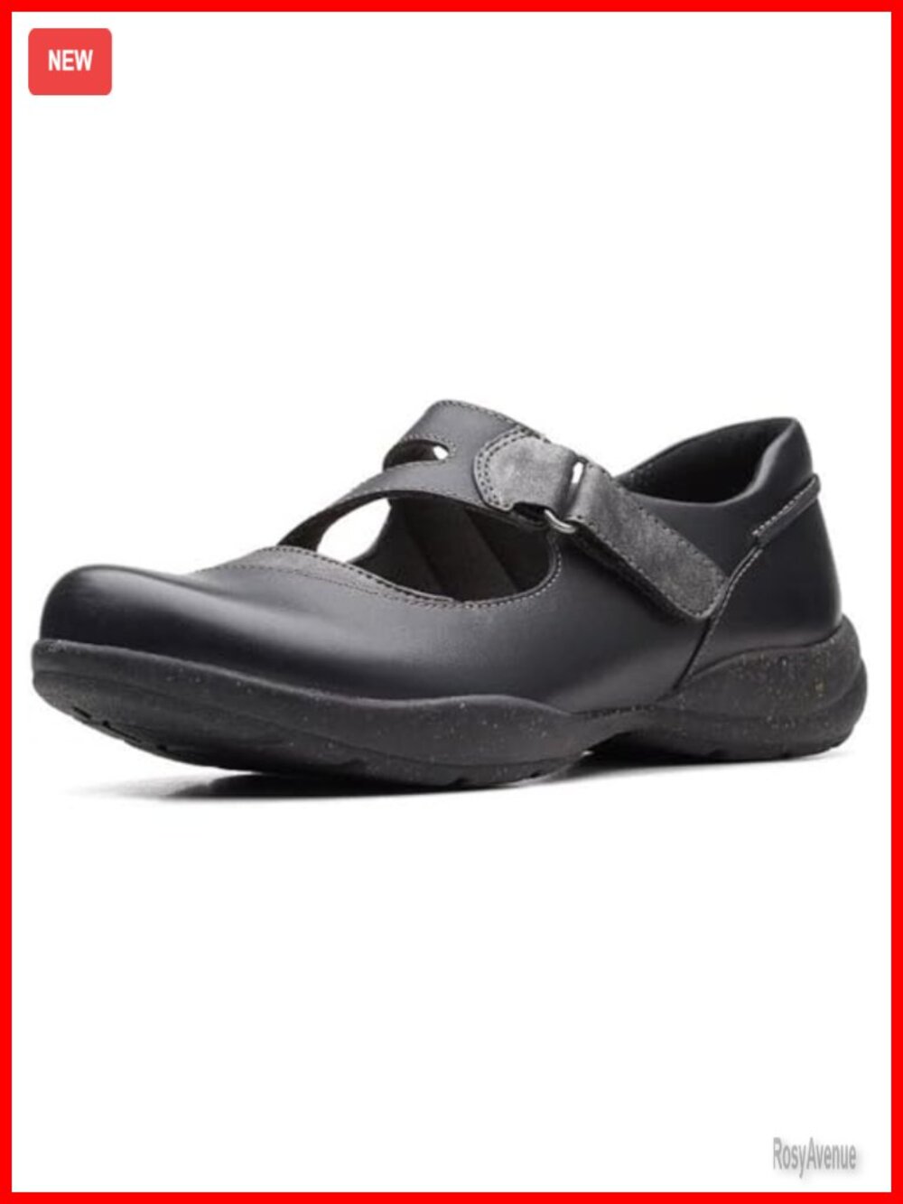Mary Jane Flats Round Toe Hook & Loop Comfort Casual Shoes